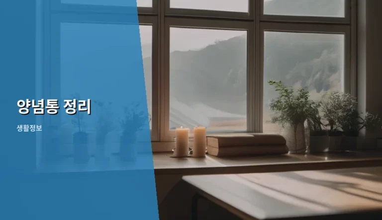 깔끔하고 효율적인 주방을 위한 양념통 정리 노하우